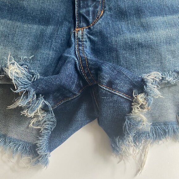Joes Jeans High Rise Cut Off Denim Shorts 24 - Picture 7 of 13